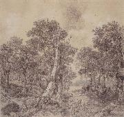 Thomas Gainsborough Wooded Landscape with River china oil painting reproduction